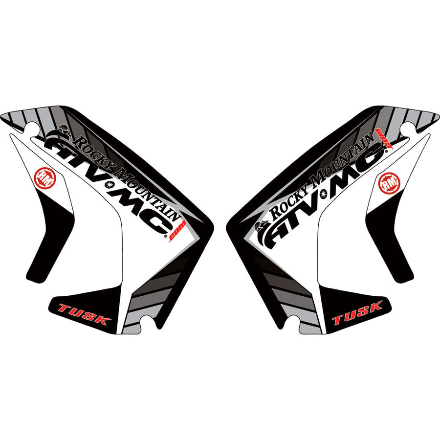 Attack Graphics Traverse Radiator Shroud Decals Grey#mpn_177-261-0008